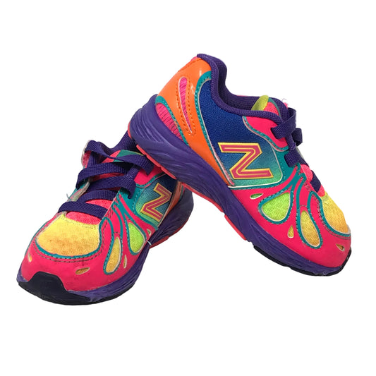 New Balance 890v3 Rainbow Girl Sneakers Size 8C