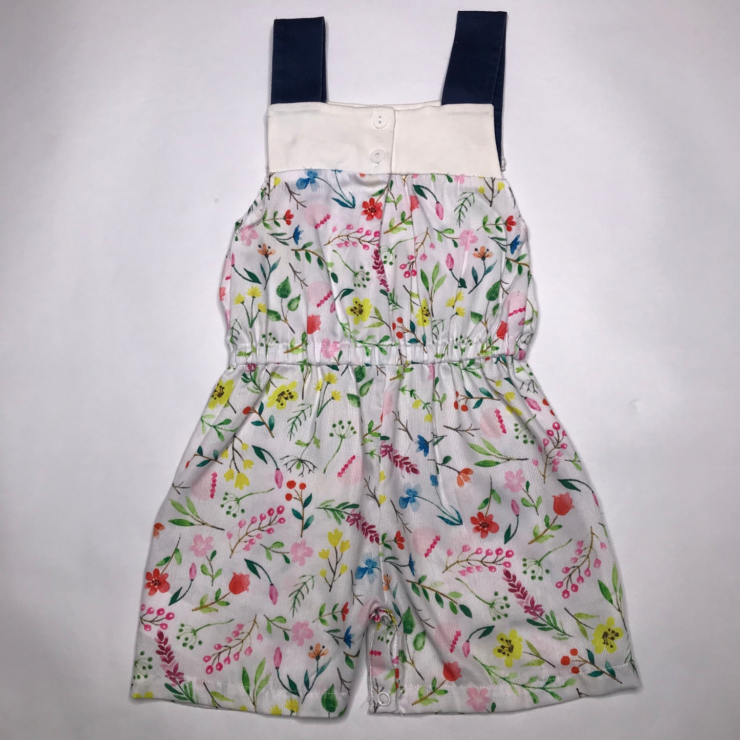 Busy Bees Smocks Floral Jumper One Piece Girl Size 24M