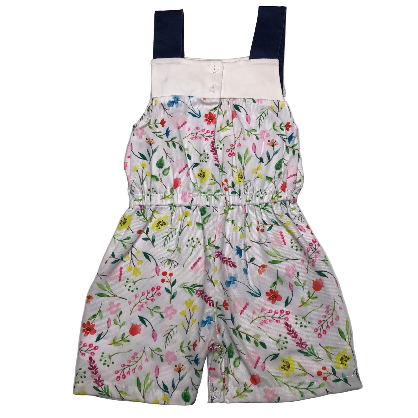 Busy Bees Smocks Floral Jumper One Piece Girl Size 24M
