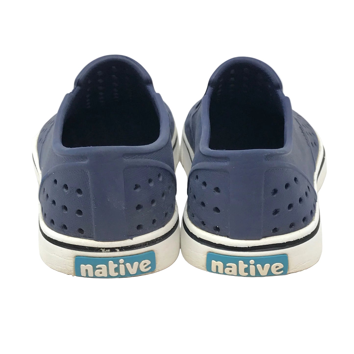 Native Shoes Miles Slip On Sneakers Navy Blue Boy Size J3