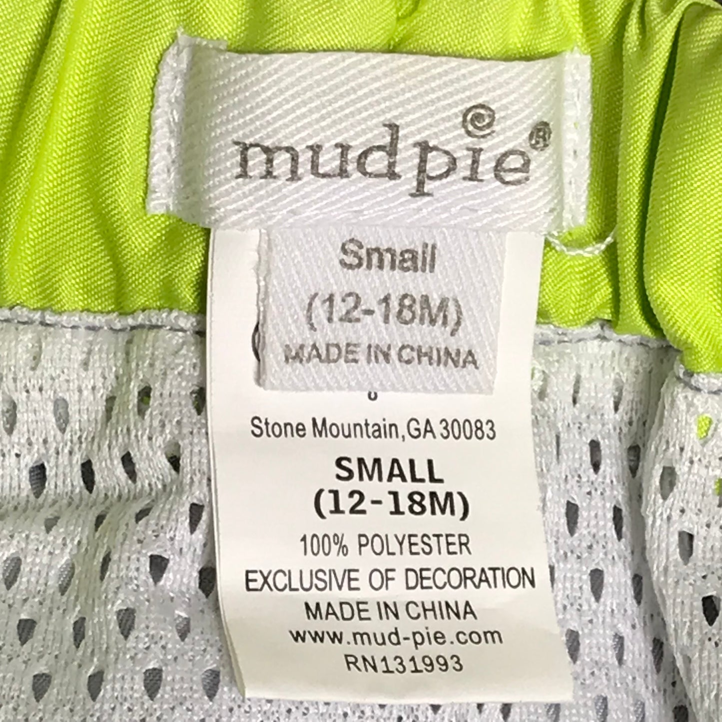 Mudpie Baby Boy Camo Swim Trunks Shorts Black Grey Size 12-18M