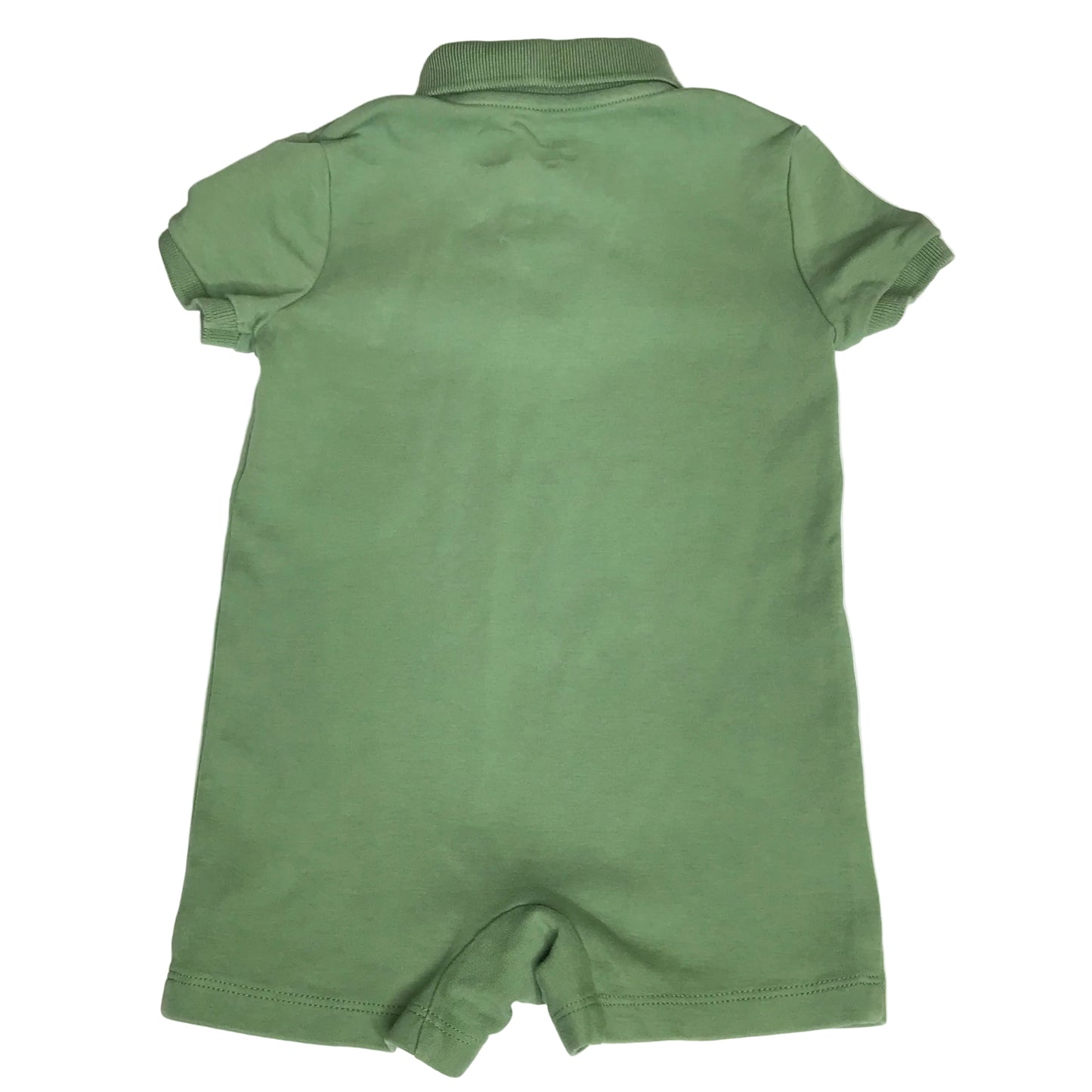 Polo Ralph Lauren Baby Boys Green Soft Cotton Shortall Size 12M