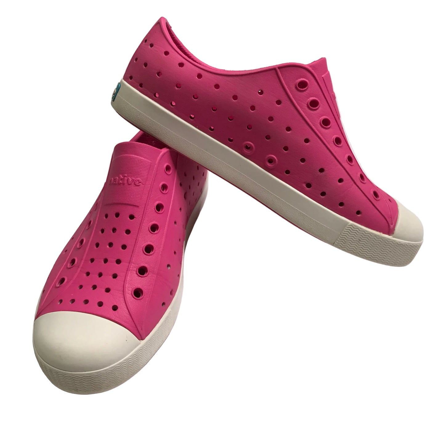 Native Jefferson Slip On Waterproof Sneakers Shoes Pink Girl Shoes Size J3