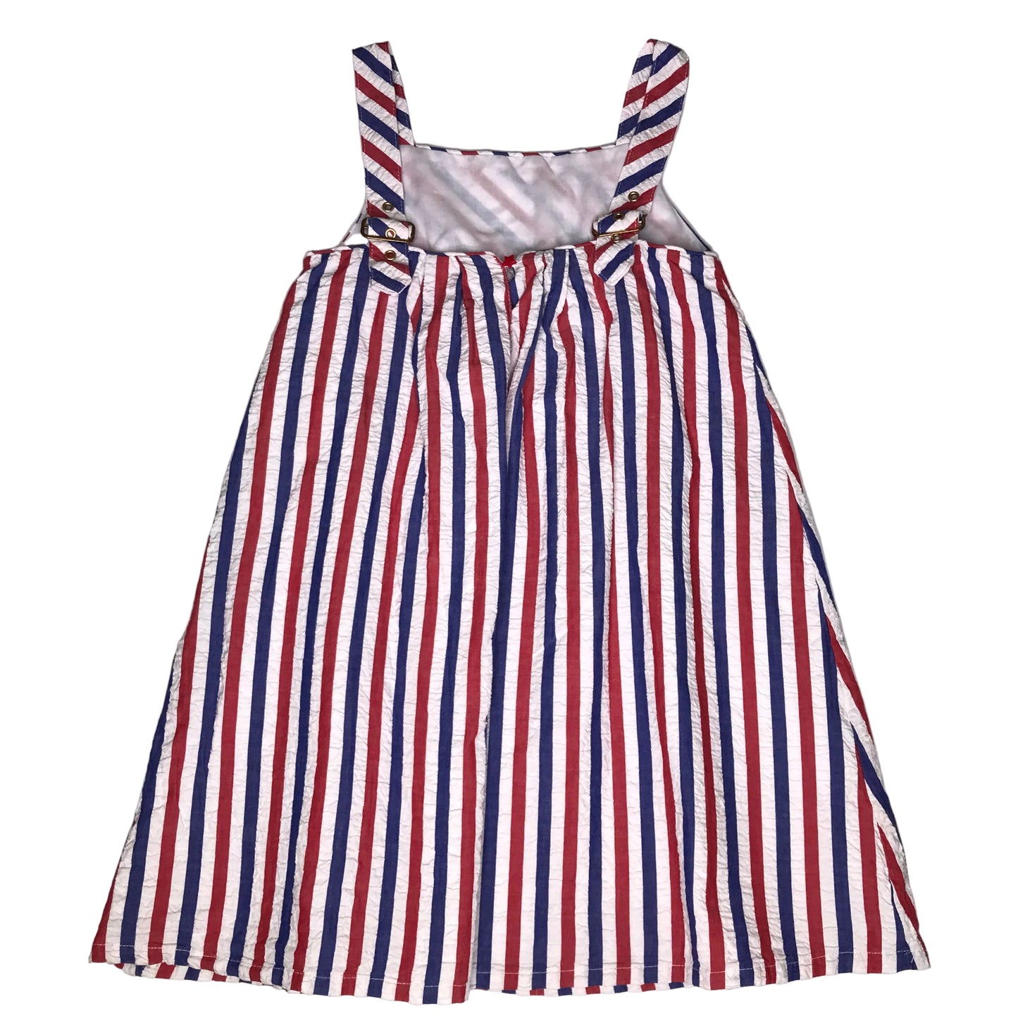 Tommy Bahama Patriotic Striped Dress Red White Blue Girl Size 8
