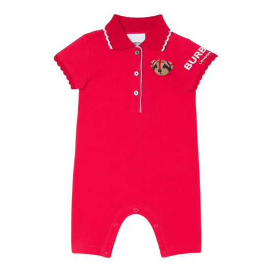 Burberry Noe Bear Shortall Red Boys Size 3M