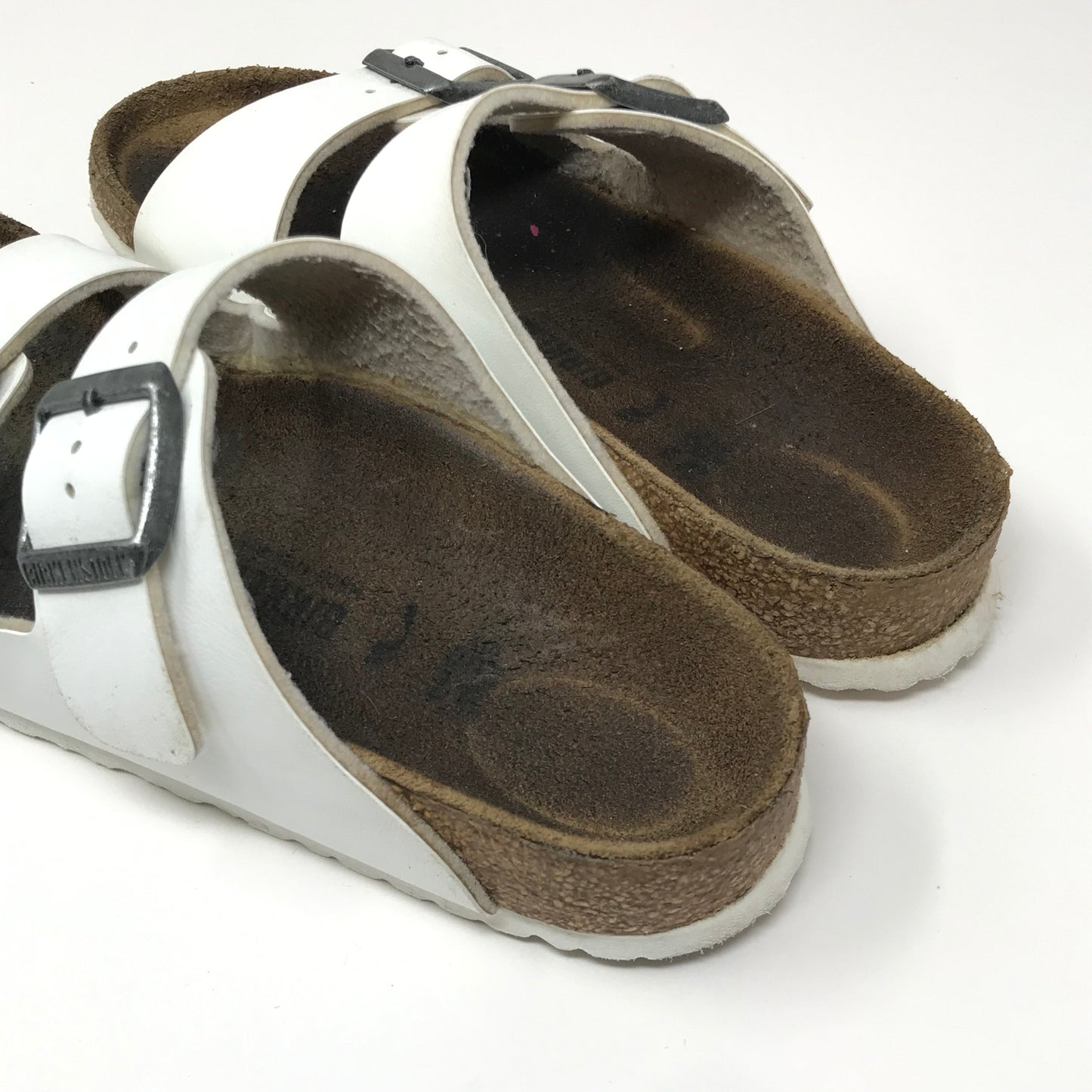 Birkenstock Arizona Kids Birko-Flor White Sandals Size 31(13-13.5)