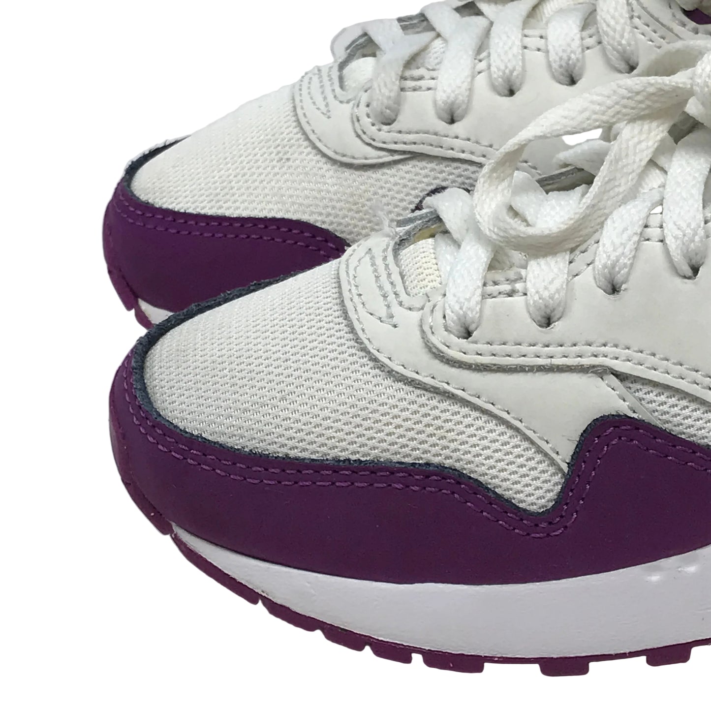 Nike Air Max 1 Summit White Viotech Girl Size 1Y
