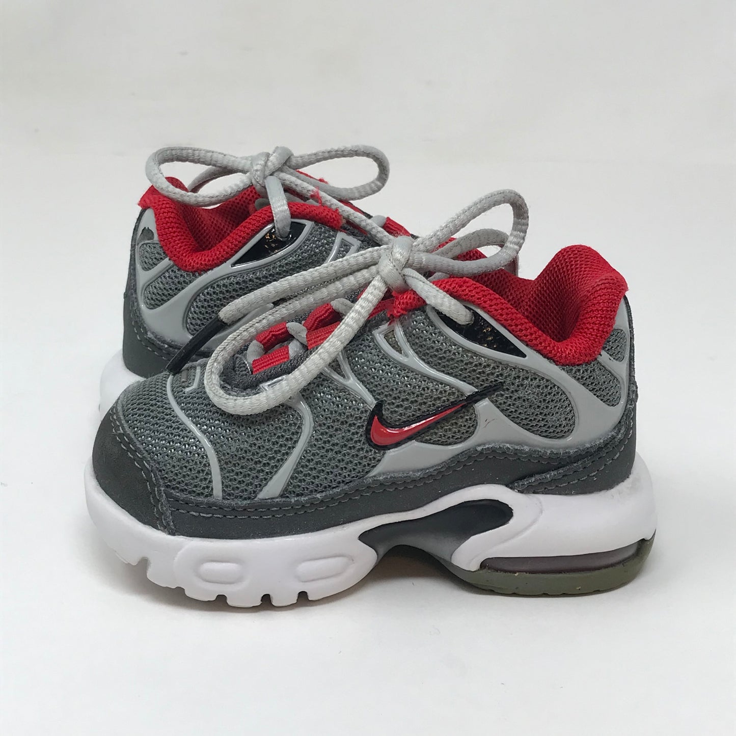 Nike Air Max Plus Sneakers Grey Red Toddler Size