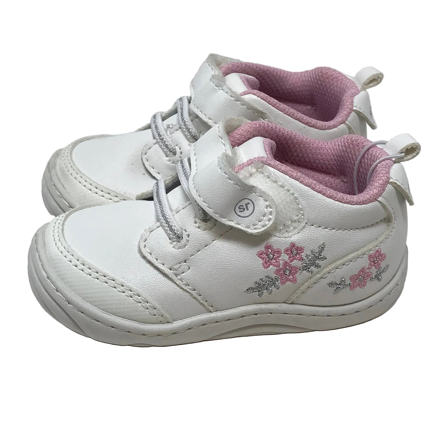 Stride Rite Tate 2.0 Sneaker White Baby Girl Size 4M