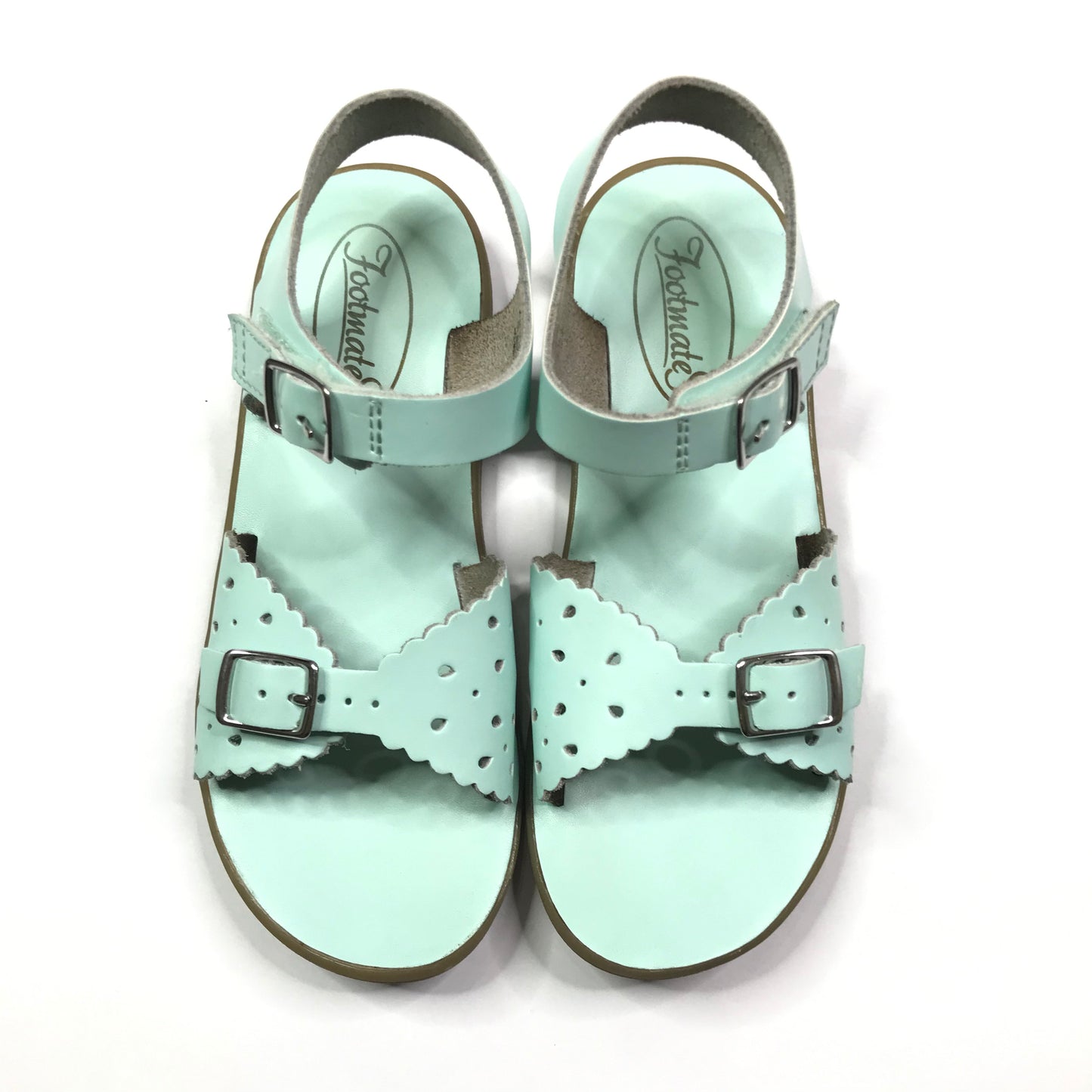Footmates Ariel Mint Sandals Shoes Little Girls Size 1