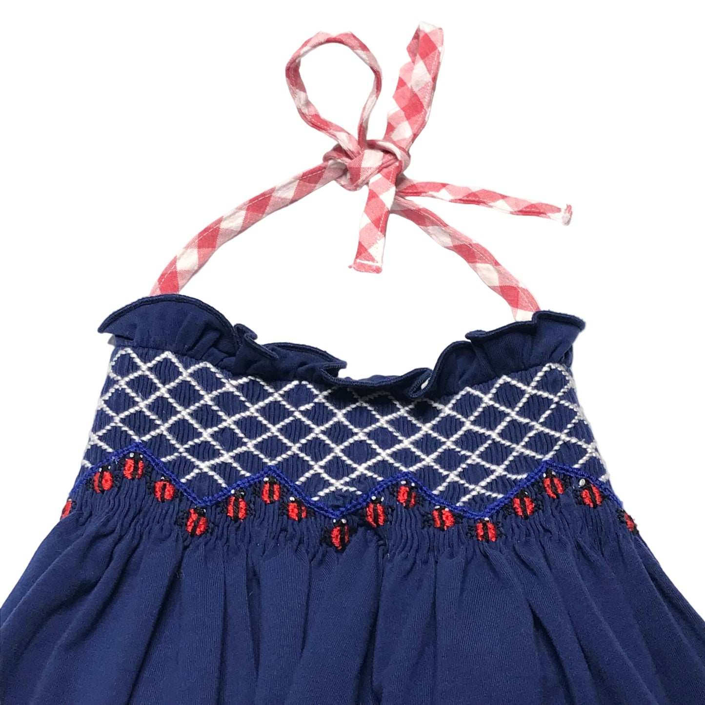 Purple Smocks Smock Diaper Set Red White Blue Baby Girl Size 12M
