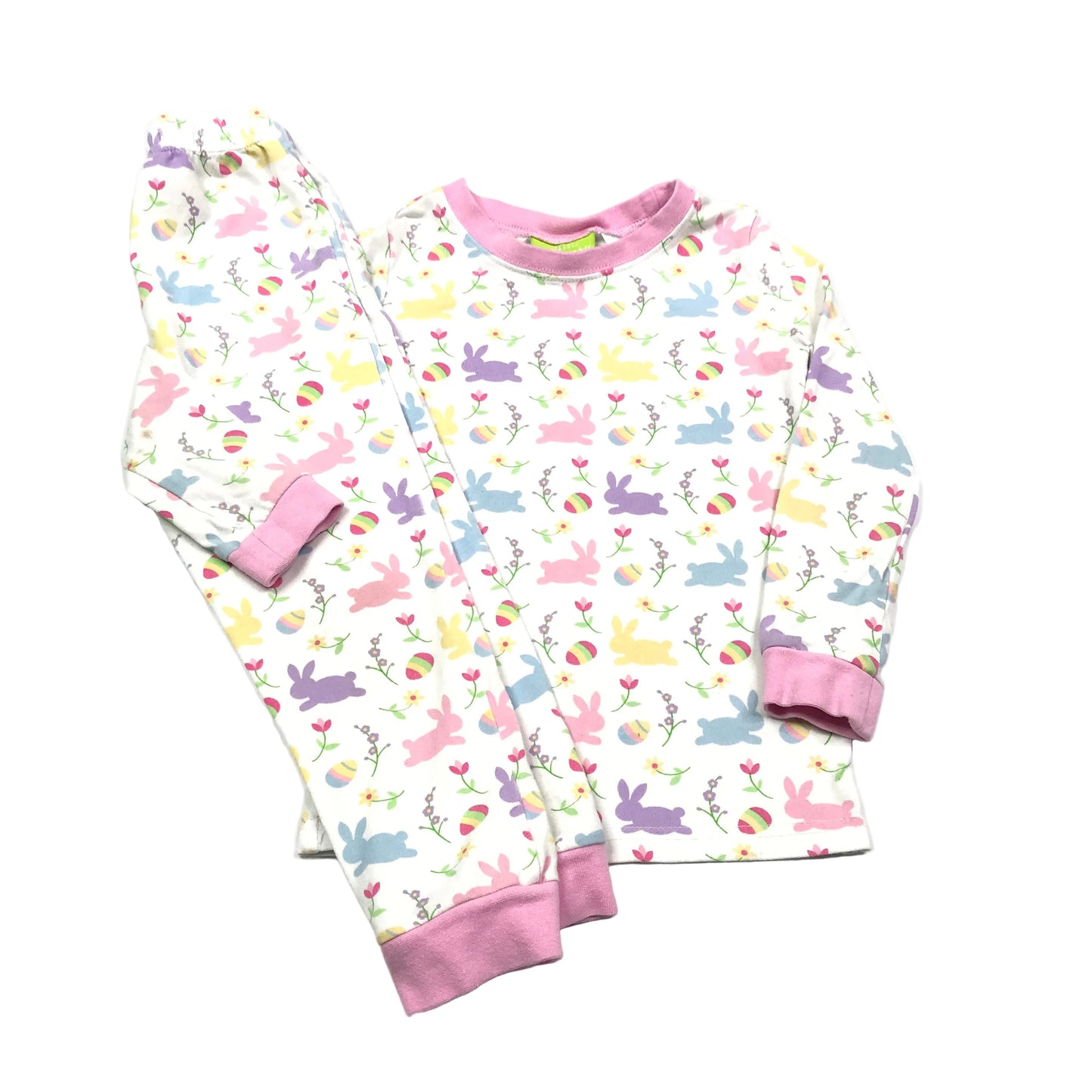 Classic Whimsy Easter Bunny Pajamas Girls Size 4T