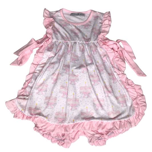 The Smocking Jays Birthday Cake Celebration Short Set Size 6-7