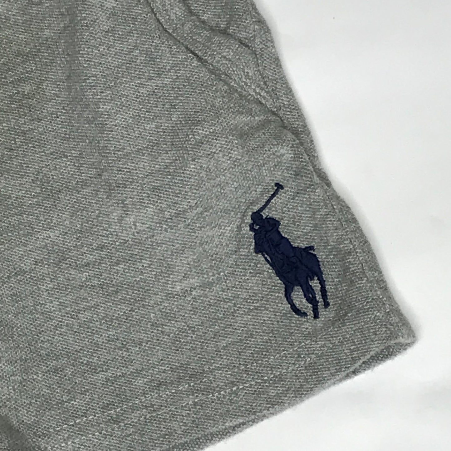 Polo Ralph Lauren Baby Boy Cotton Elastic Waist Shorts Grey Size 12M