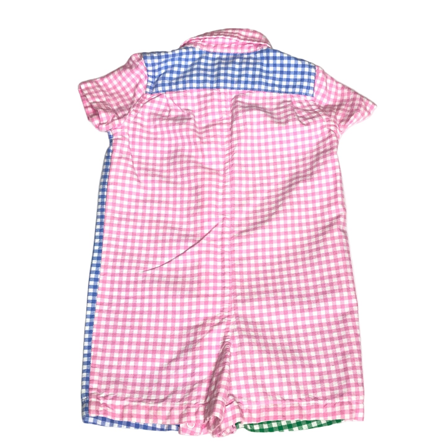 Polo Ralph Lauren Baby Boys Gingham Oxford Shortall Size 12M