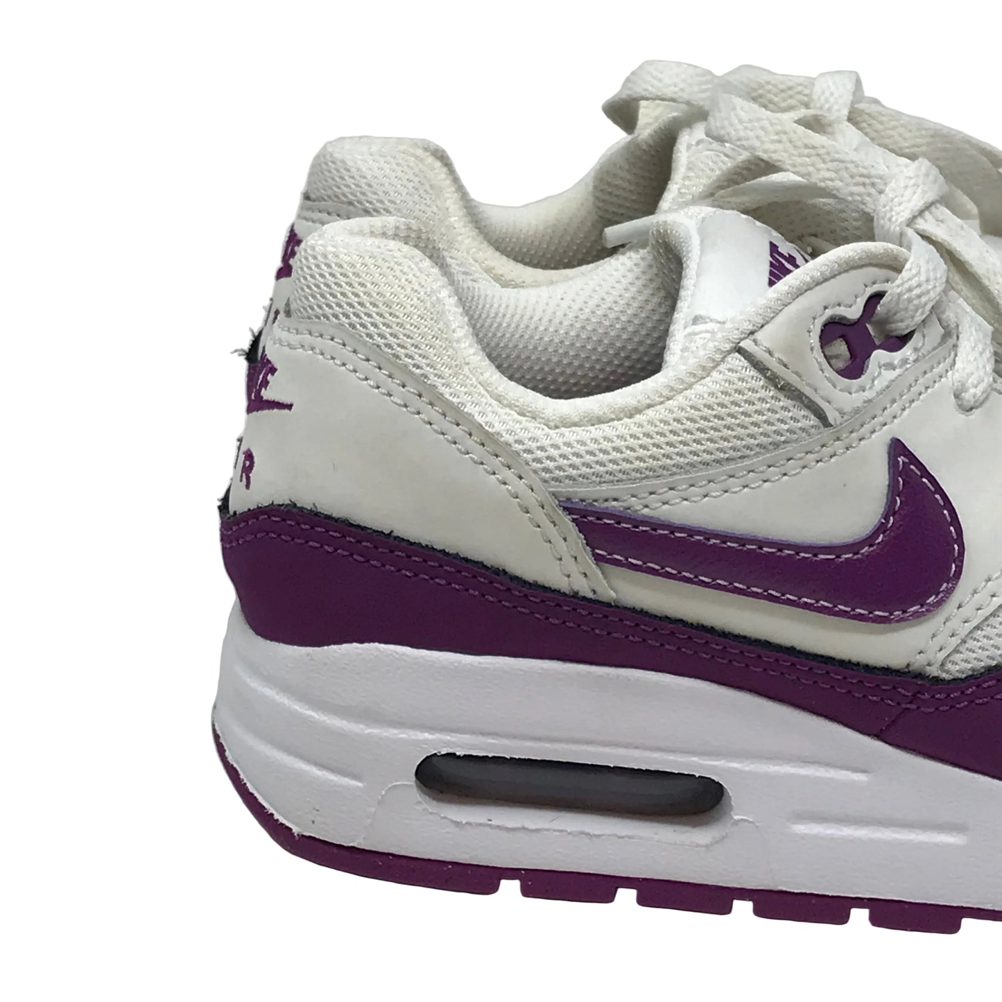 Nike Air Max 1 Summit White Viotech Girl Size 1Y