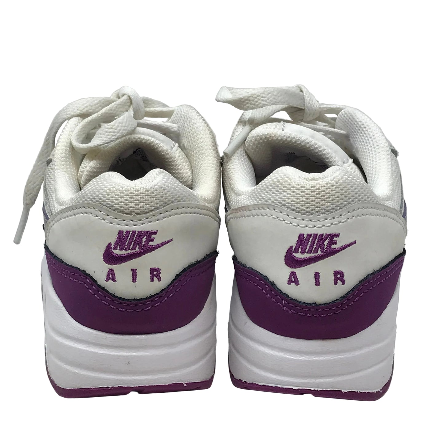 Nike Air Max 1 Summit White Viotech Girl Size 1Y