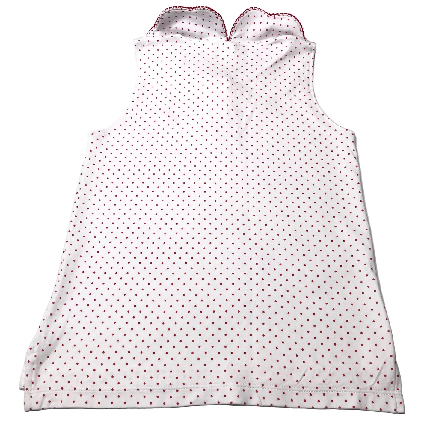 The Beaufort Bonnet Company TBBC Paige’s Playful Polo Micro Dots White Red Girl Size 6T