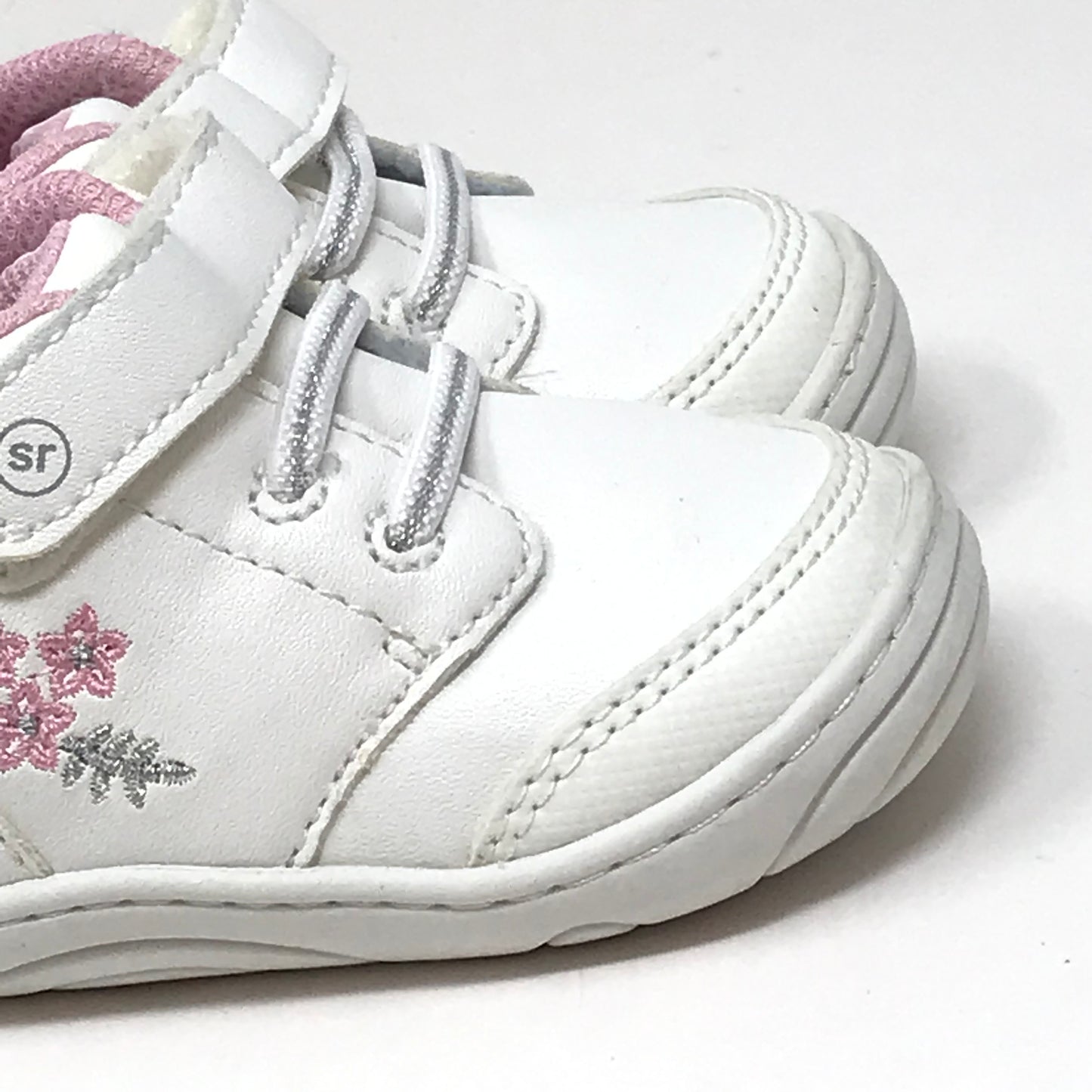 Stride Rite Tate 2.0 Sneaker White Baby Girl Size 4M