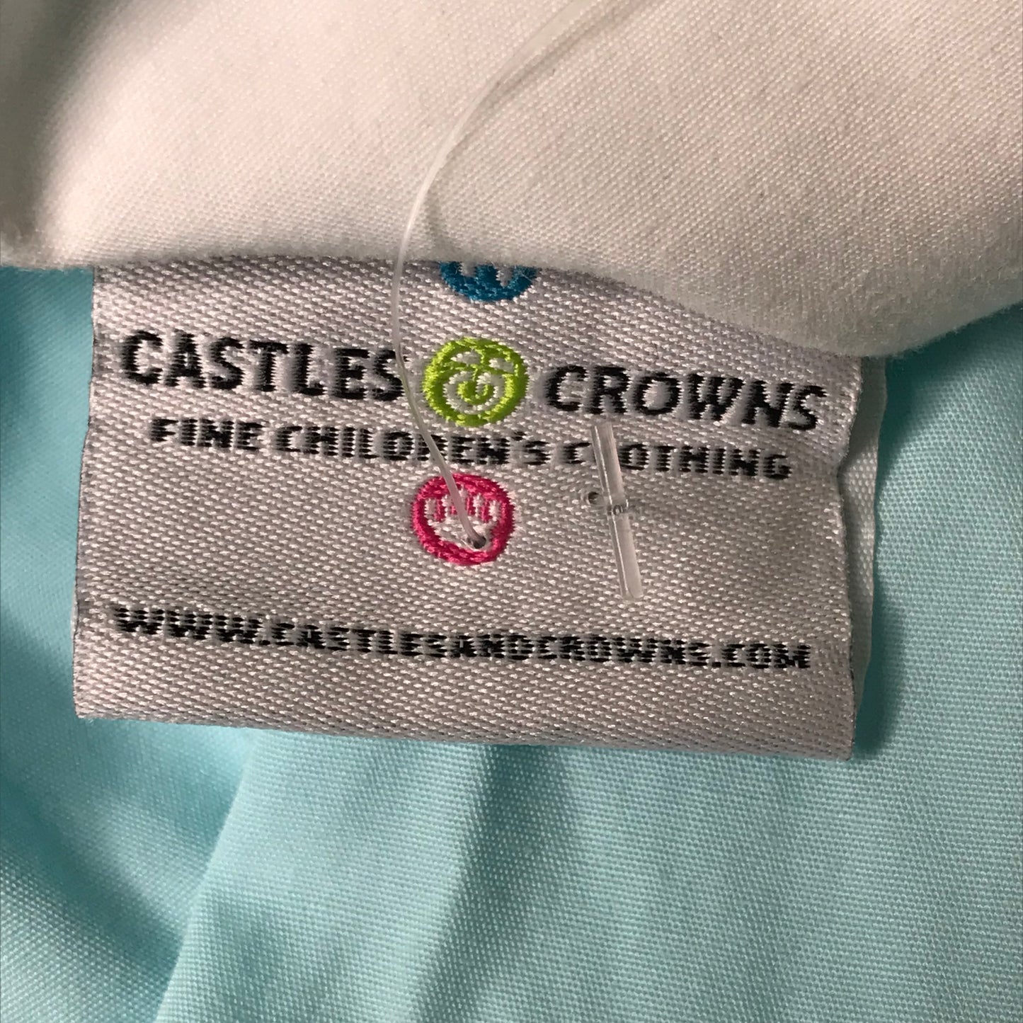 Castles & Crowns Peter Pan Collar Classic Dress Blue Girl Size 7-8