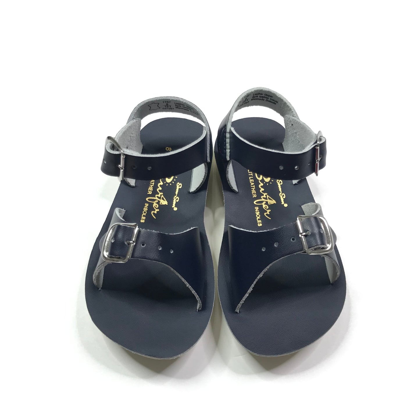 Sun-San Surfer Salt Water Sandals Navy Blue Unisex Size 8 NWOB