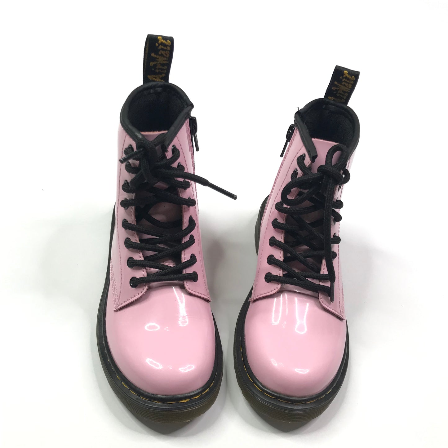 Dr. Martens 1460 Patent Leather Boots Pale Pink Shoes Girls Size 1
