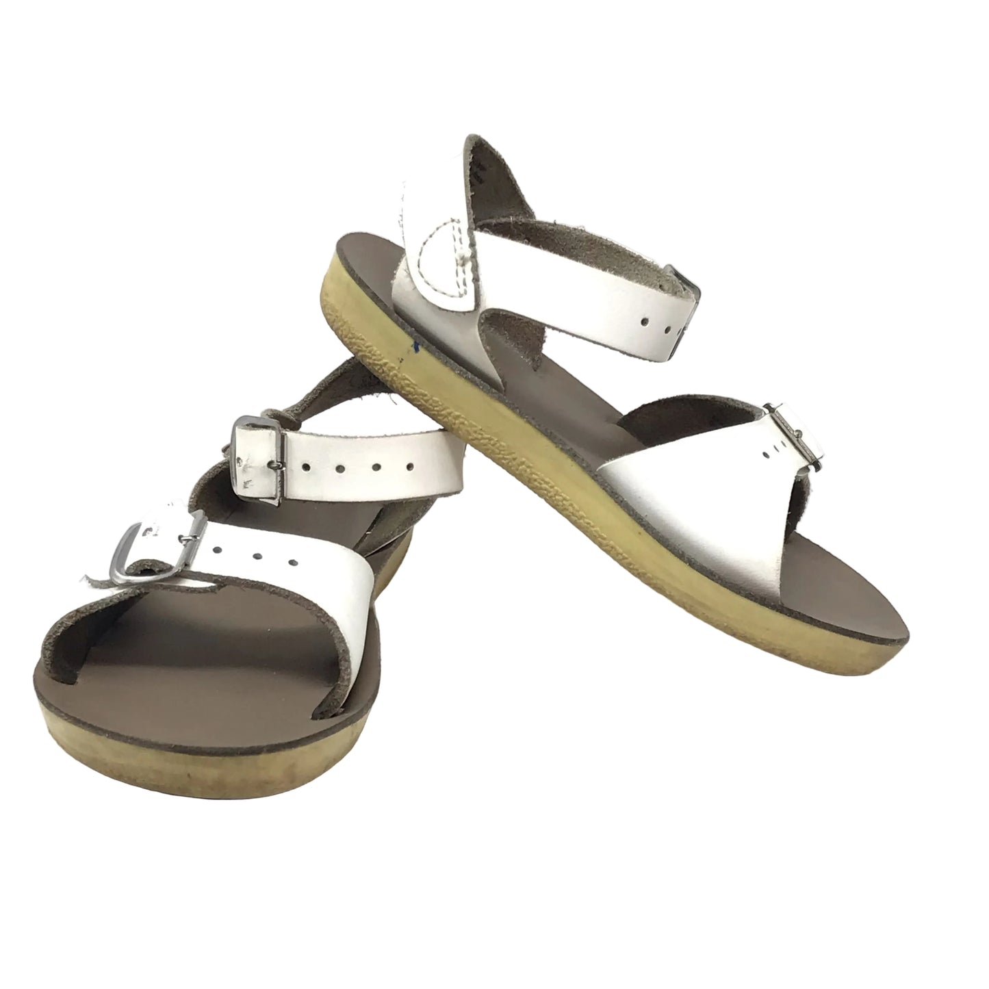 Sun-San Surfer Salt Water Sandals White Shoes Unisex Size 9