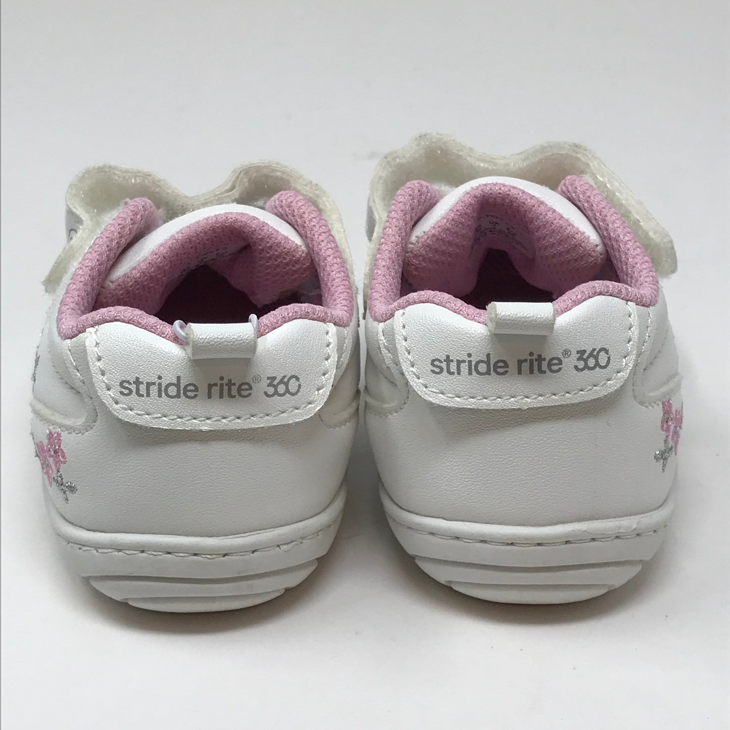 Stride Rite Tate 2.0 Sneaker White Baby Girl Size 4M