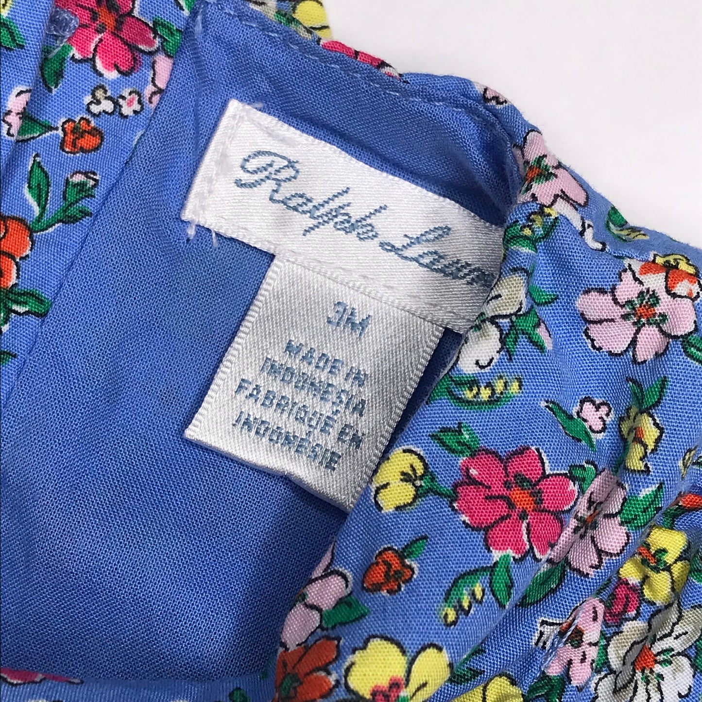 Ralph Lauren Floral Poplin Multicolor Baby Girl Size 3M
