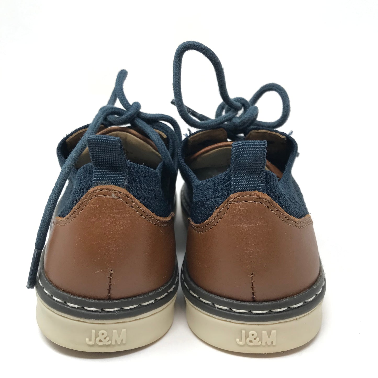 Johnston & Murphy McGuffey Knit Lace Up Sneakers Blue Boy Size 10M
