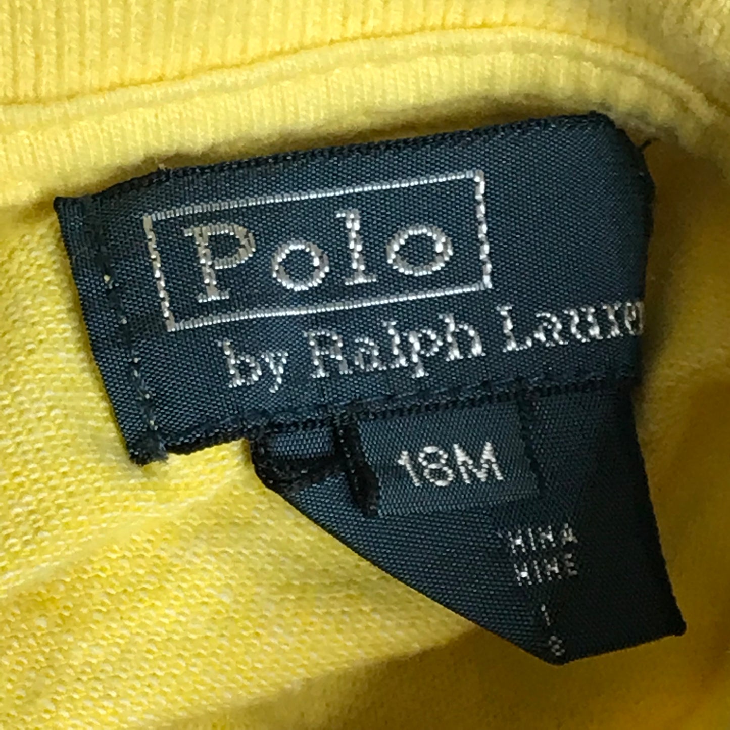 Polo Ralph Lauren Baby Boy Shirt Yellow Size 18M