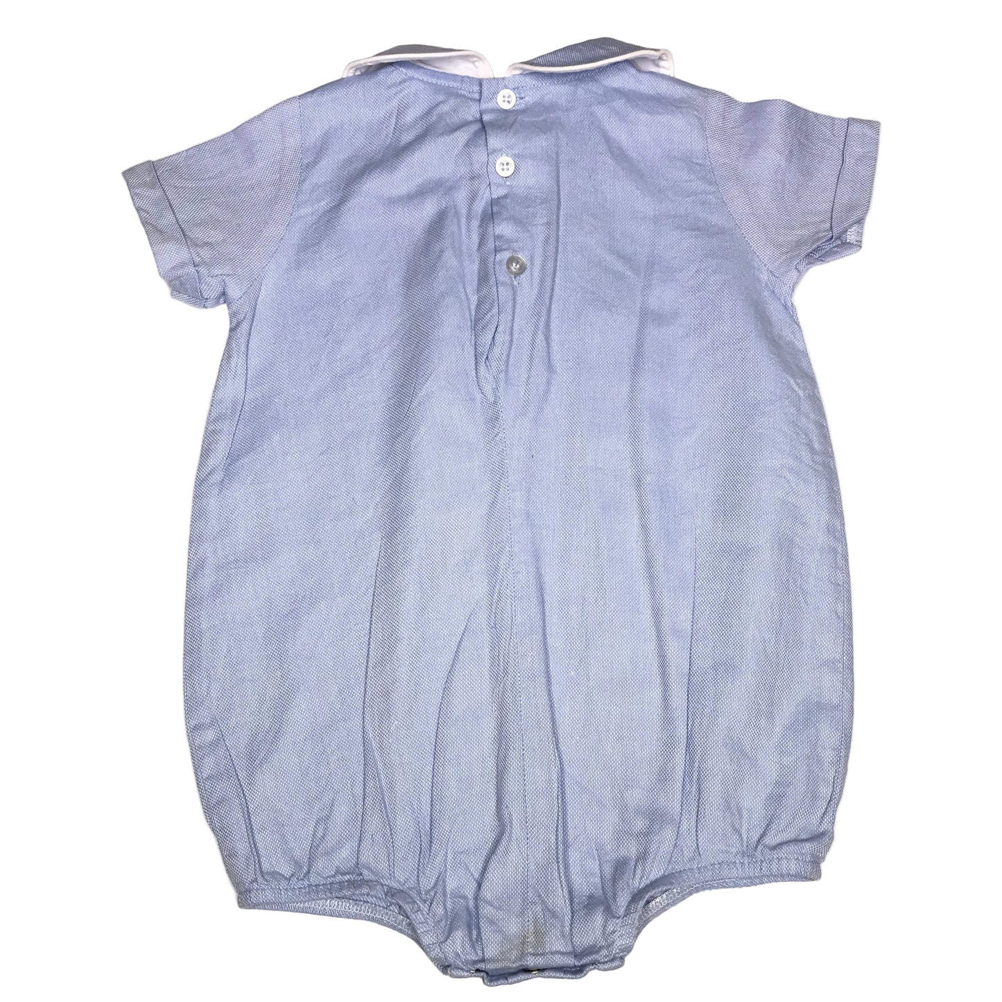 Bailey Boys Classic Traditional Peter Pan Bubble Blue Baby Boy Size 24M