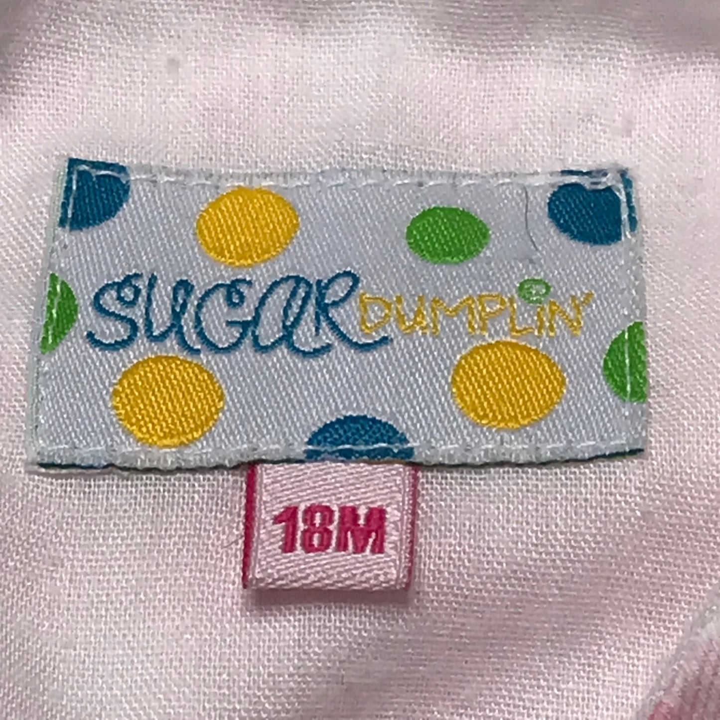 Sugar Dumplin Gingham Pink White Bloomer Set Girl Size 18M