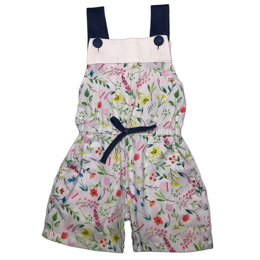 Busy Bees Smocks Floral Jumper One Piece Girl Size 24M