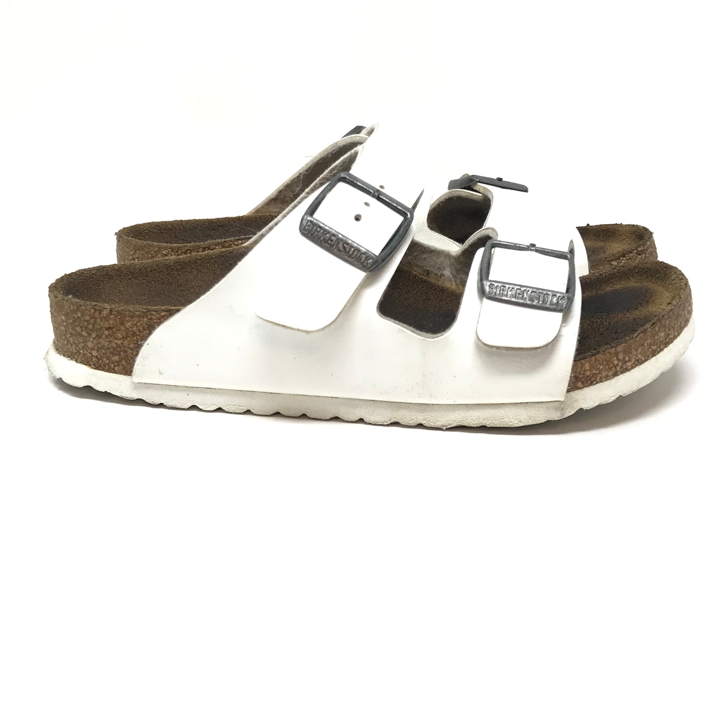 Birkenstock Arizona Kids Birko-Flor White Sandals Size 31(13-13.5)