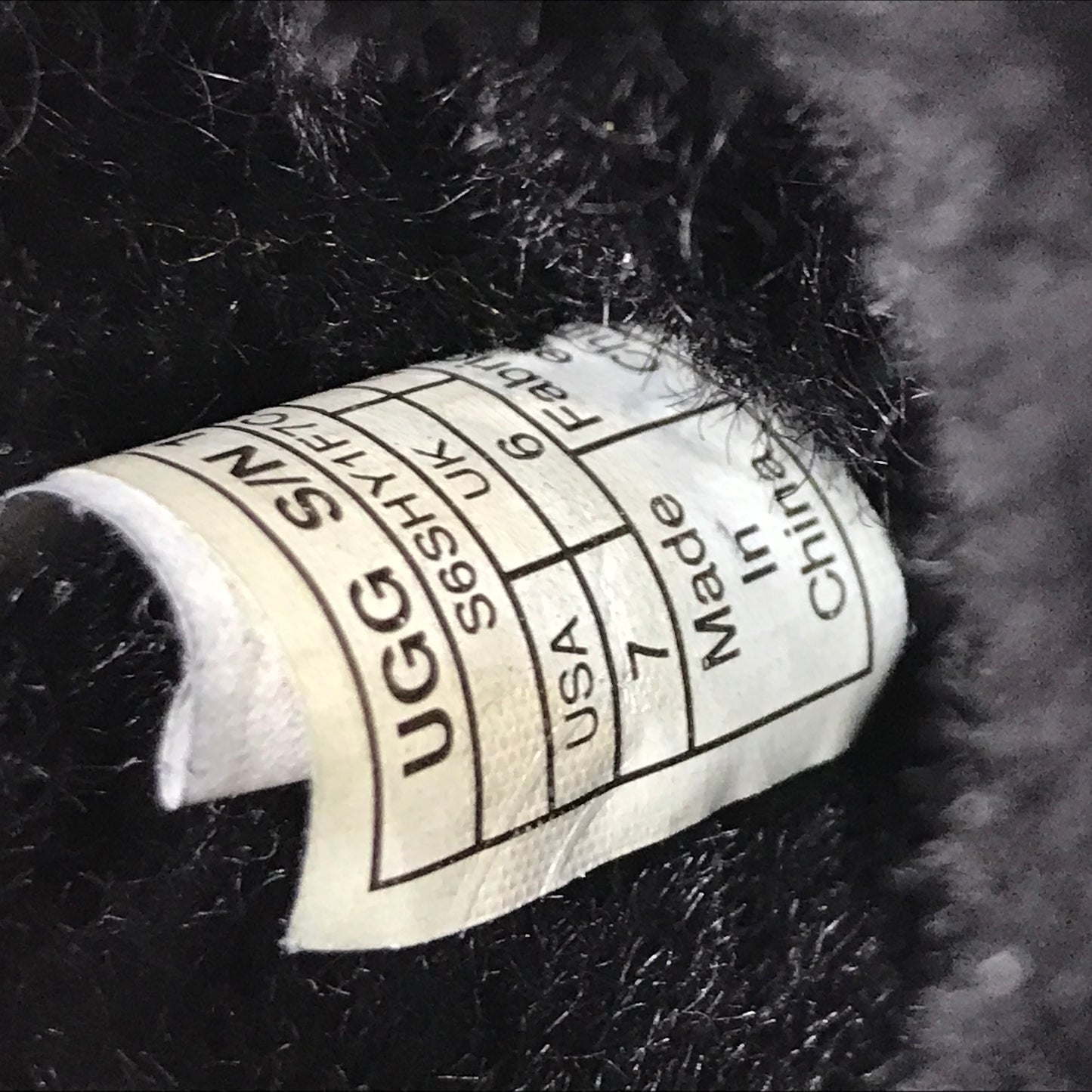 Ugg Bailey Bow Boots Black Shoes Toddler Girls Size 7