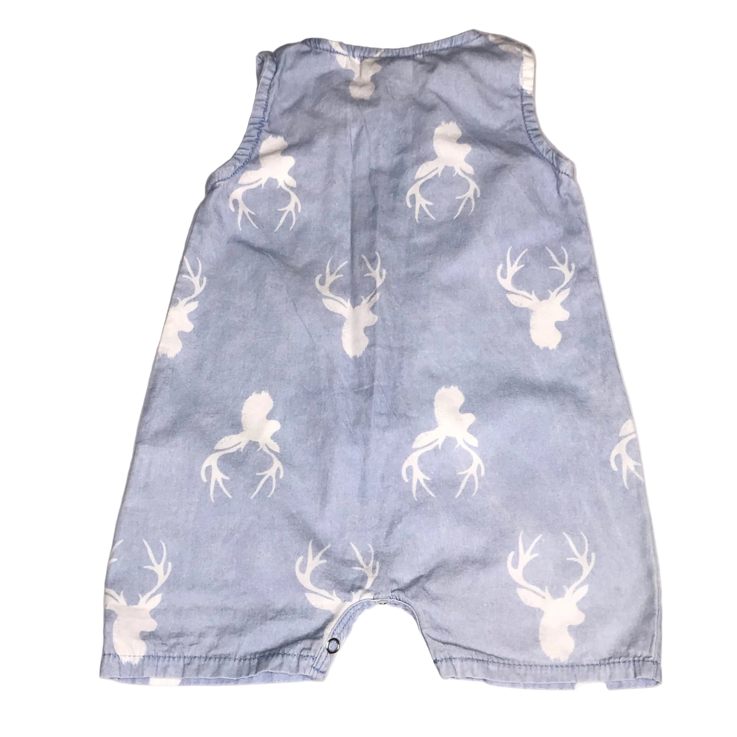 Emma Jean Baby Boy Jon Jon Deer Antler Blue Size 18M