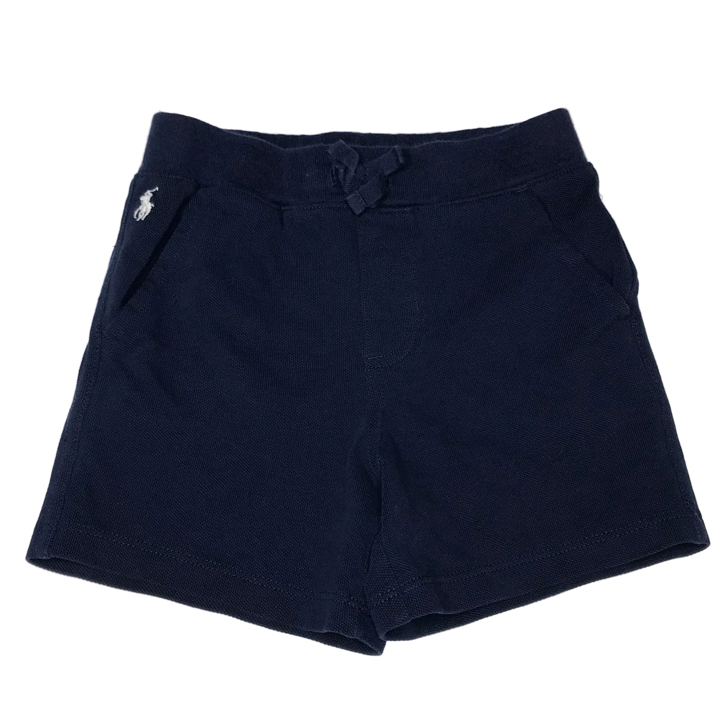 Polo Ralph Lauren Baby Boys Cotton Elastic Waist Shorts Navy Blue Size 24M