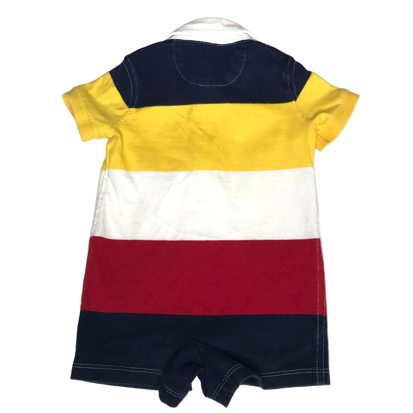 Polo Ralph Lauren Baby Boy Rugby Striped Shortall Size 6M