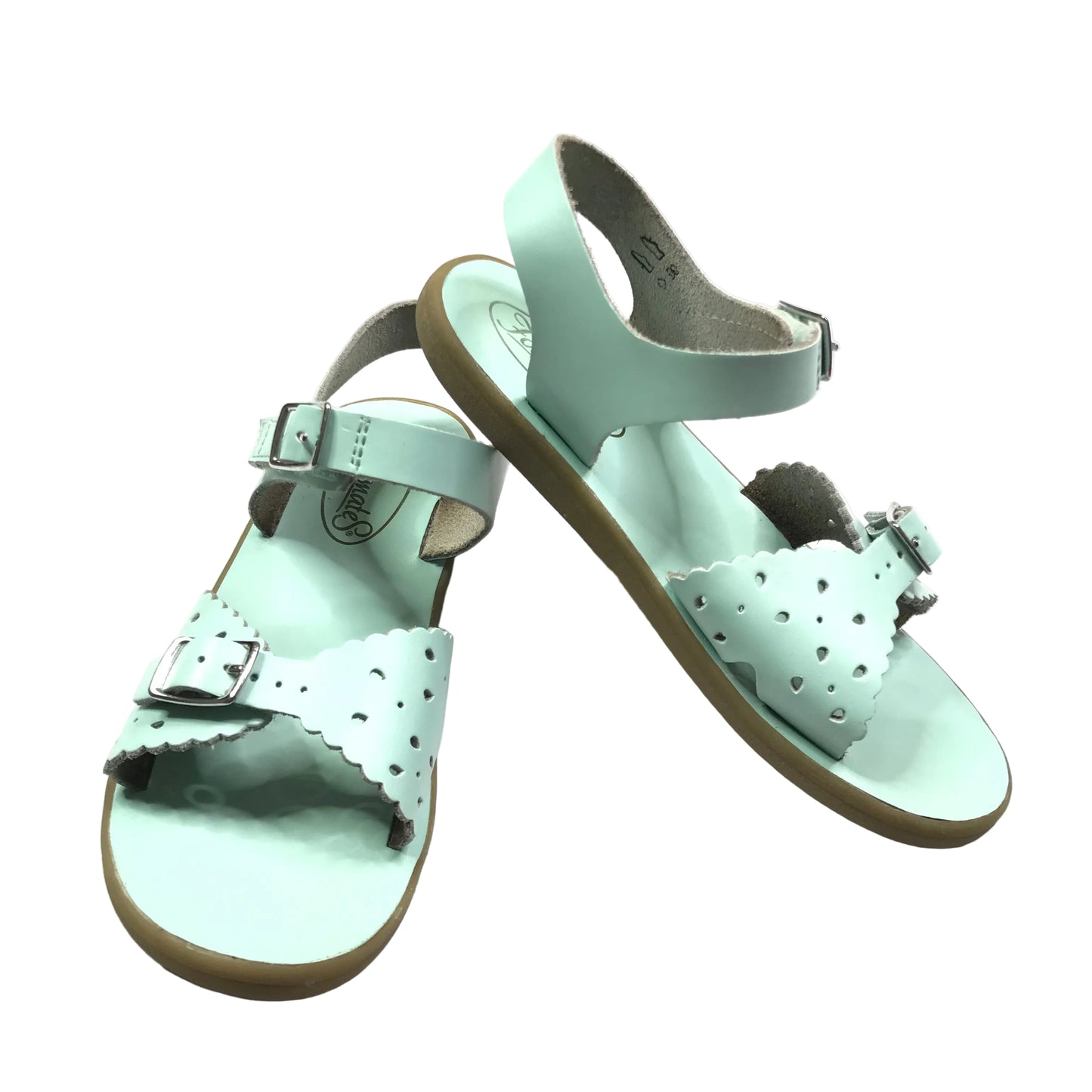 Footmates Ariel Mint Sandals Shoes Little Girls Size 1