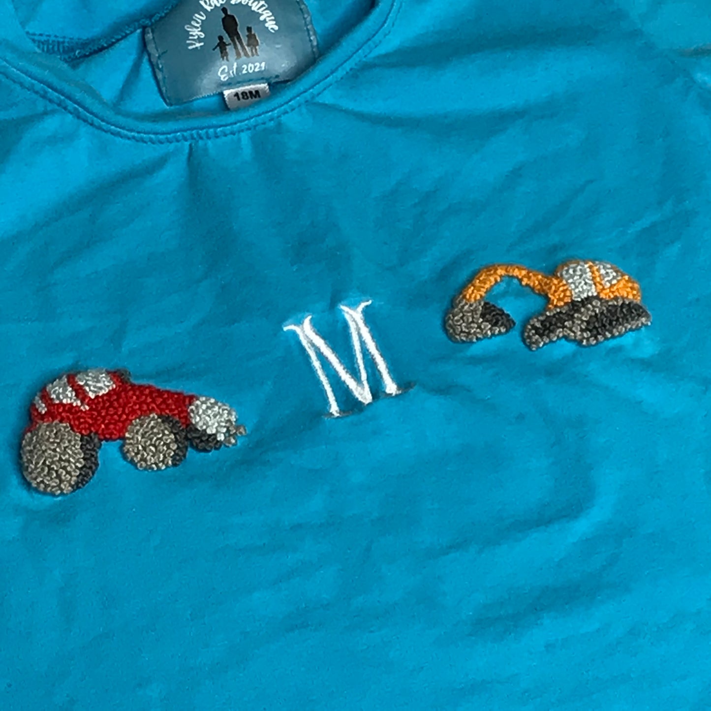 Kyler Rae Boutique Baby Boy “M” Monogram Short Set Size 18M