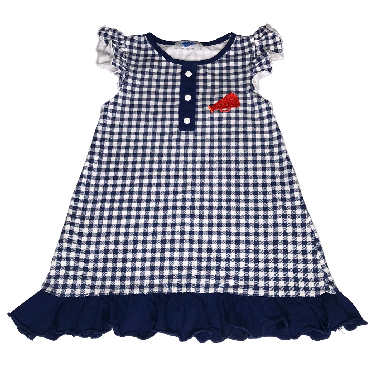 Emma Blake Smocks Auburn Tigers Megaphone Gingham Dress Girl Size 3T