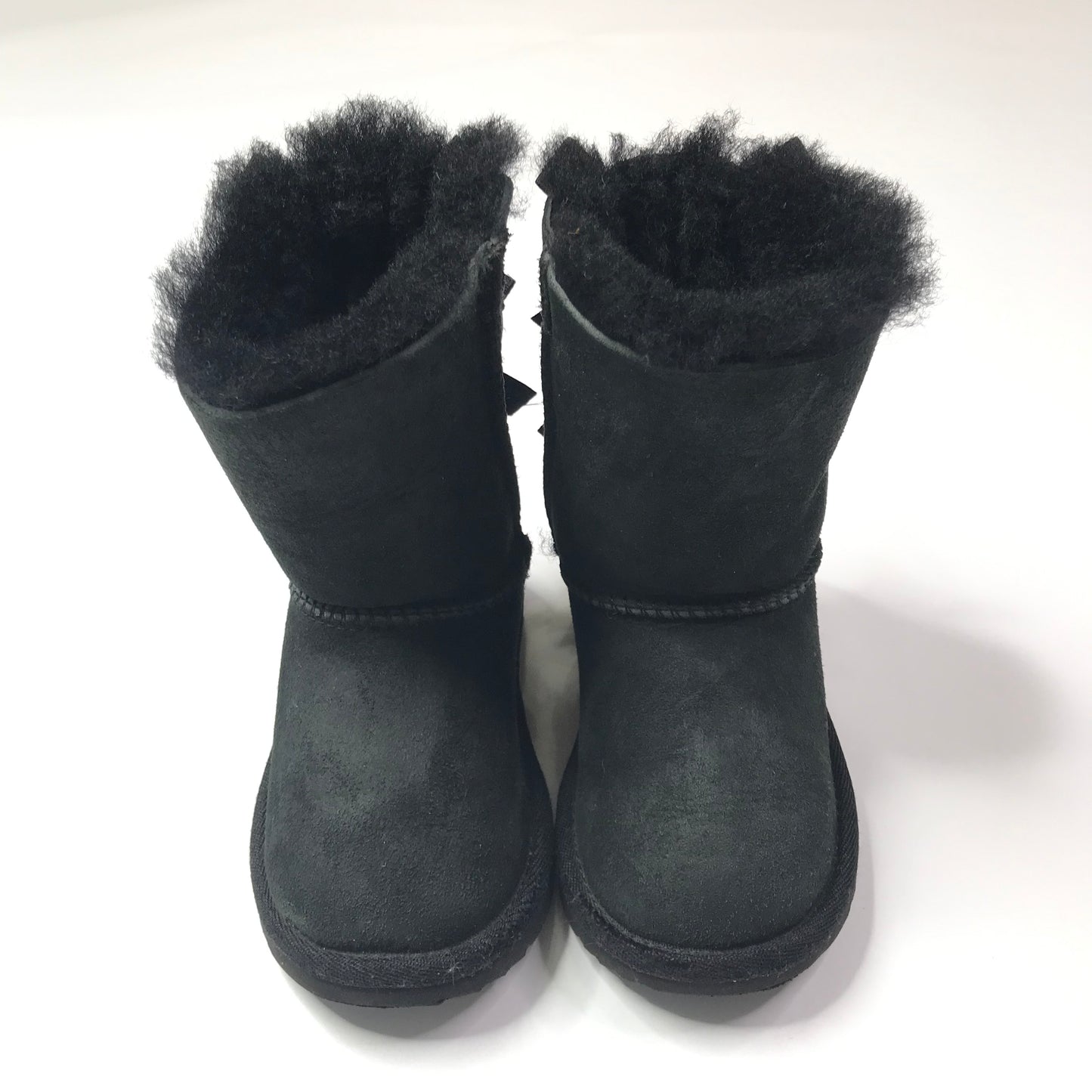 Ugg Bailey Bow Boots Black Shoes Toddler Girls Size 7