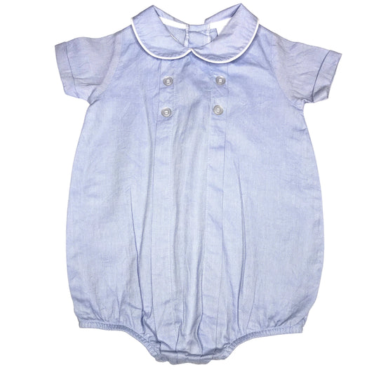 Bailey Boys Classic Traditional Peter Pan Bubble Blue Baby Boy Size 24M