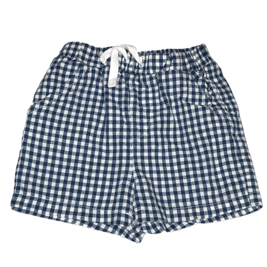 Starting Out Baby Boys Gingham Shorts Blue White Size 18M