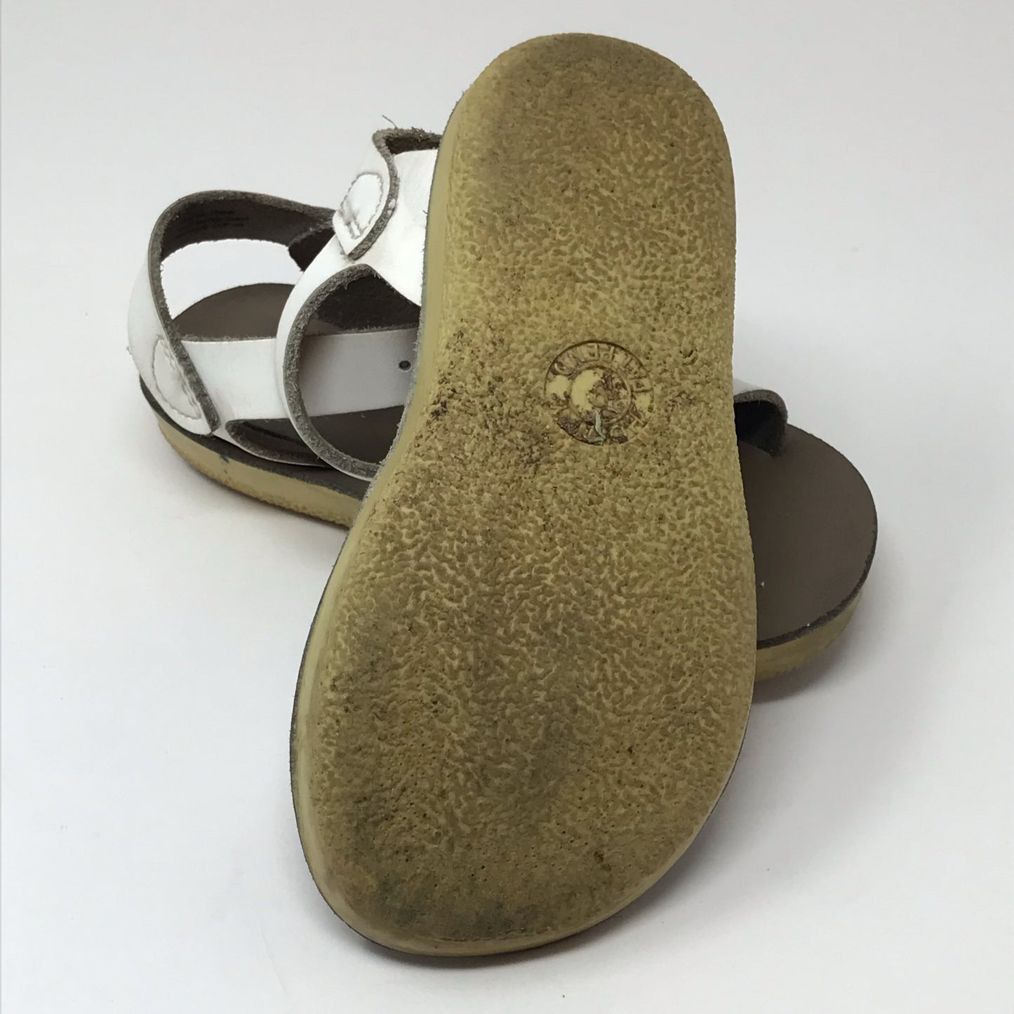 Sun-San Surfer Salt Water Sandals White Shoes Unisex Size 9