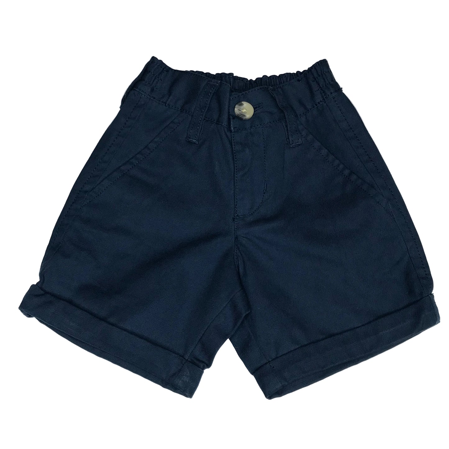 RuggedButts Chino Shorts Baby Boy Navy Blue Size 3-6M