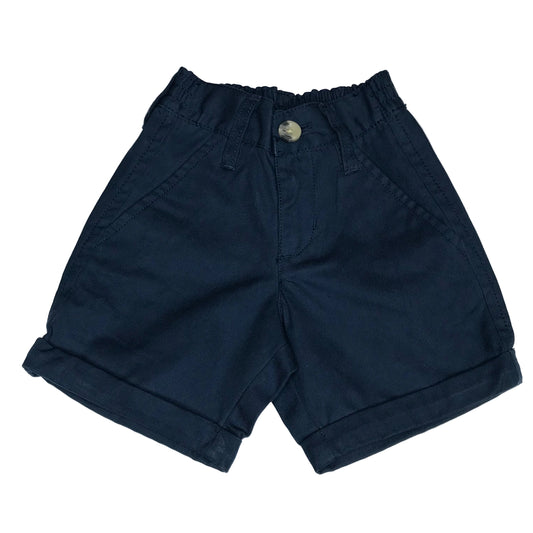 RuggedButts Chino Shorts Baby Boy Navy Blue Size 3-6M