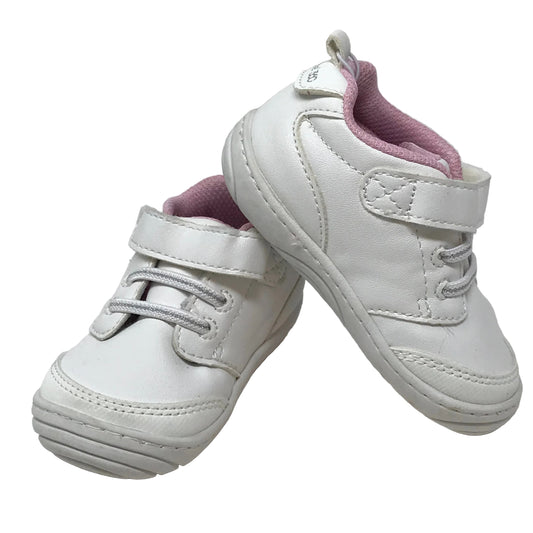 Stride Rite Tate 2.0 Sneaker White Baby Girl Size 4M