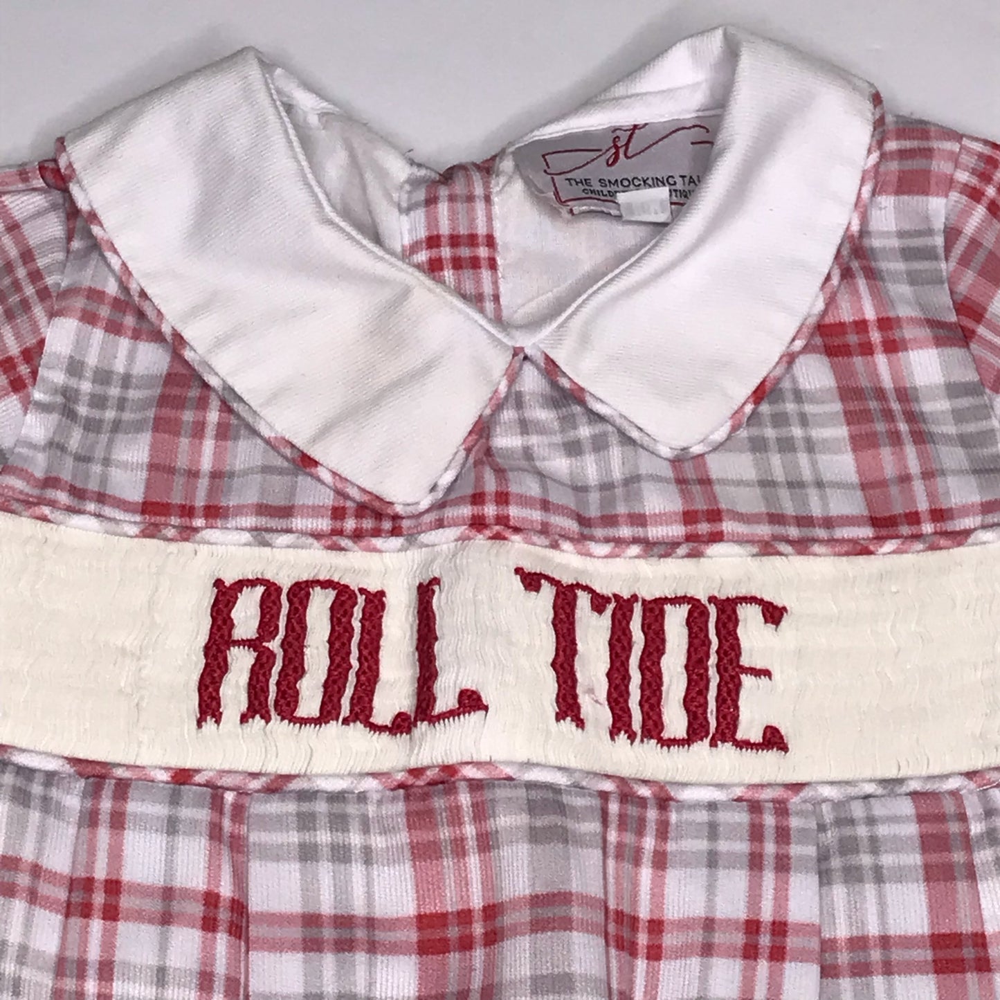 The Smocking Tale Smocked Bubble Roll Tide Alabama Baby Boys Size 18M